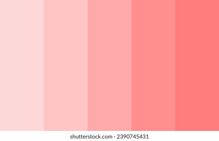 Beauty and Seductive Pale red Rosses Color Palette Vector Illustration