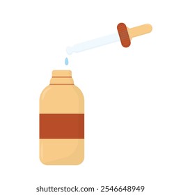 beauty serum vector. Skincare. flat design