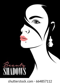 Beauty Shadows Illustration Vector