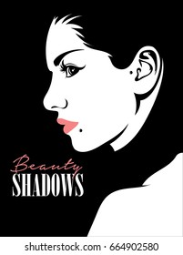 Beauty Shadows Illustration Vector