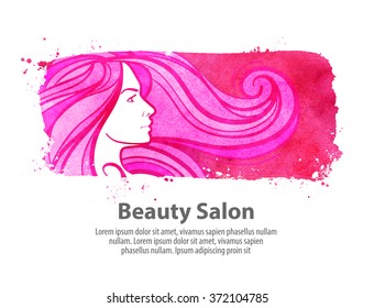 beauty shop, salon vector logo design template. cosmetic, makeup or barbershop icon