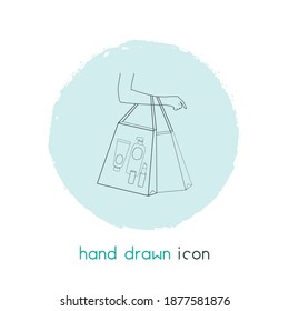 Beauty shopping icon line element. Vector illustration of beauty shopping icon line isolated on clean background for your web mobile app logo design.