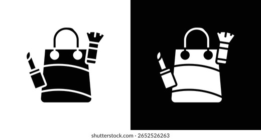 Beauty shopping icon symbol collection. Flat vector stock illustration.