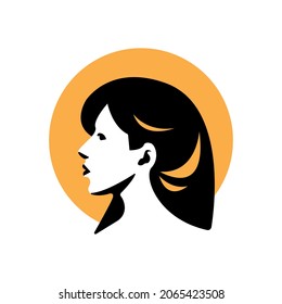 beauty silhouette Illustration perfect for used logo, icon, symbol or etc