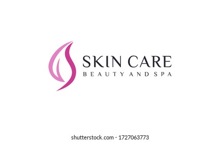 Beauty Skin Care Logo Design Vector