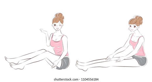 beauty skincare woman on the white background