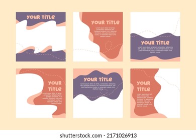 Beauty social media post, abstract social media template