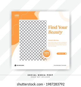 Beauty And Spa Center Social Media Instagram Post Template