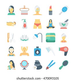 Beauty and SPA Colored Vector Icons 1