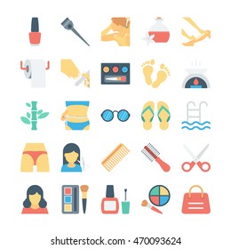 Beauty and SPA Colored Vector Icons 3