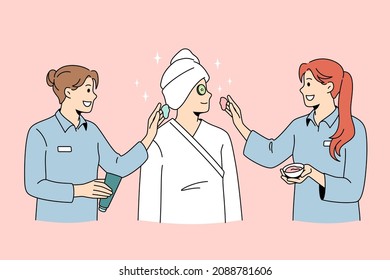 Beauty spa and cosmetology concept.