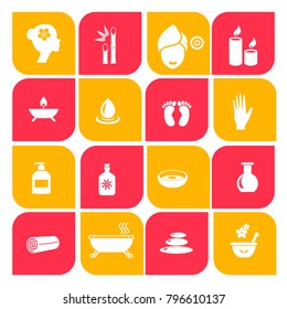 Beauty and Spa Flat icons