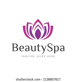 Beauty Spa Flower Logo Icon Vector Stock Vector (Royalty Free ...