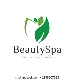 beauty spa flower logo icon vector template