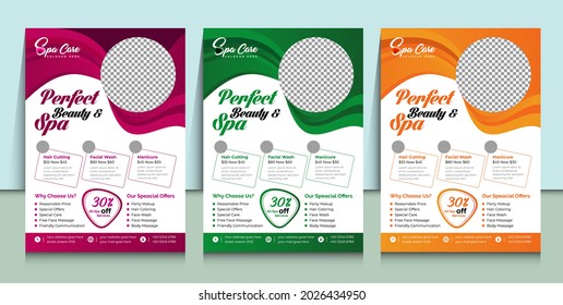 Diseño de Planta de Flyer o Brochure Spa de Belleza