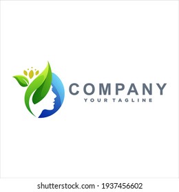 beauty spa gradient logo design