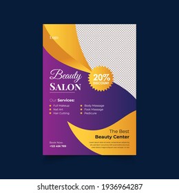 Beauty Spa Hair Salon Print Ready Flyer Template Design