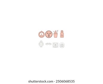 beauty and spa icon set illustrations, Royalty-Free Vector Graphics and Clip Art Beauty icon icon set, Beauty, Icons Get this image full set line art design.