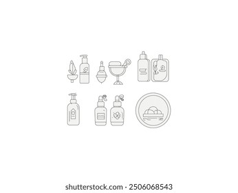 beauty and spa icon set illustrations, Royalty-Free Vector Graphics and Clip Art Beauty icon icon set, Beauty, Icons Get this image full set line art design.