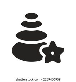 beauty and spa icon. vector design care for female beauty body. Glyph solid, silhouette icon