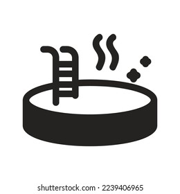 icono de belleza y spa. cuidado de diseño vectorial para el cuerpo de belleza femenino. Icono de sólido de glifo, silueta