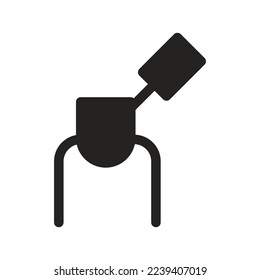 beauty and spa icon. vector design care for female beauty body. Glyph solid, silhouette icon