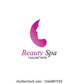 beauty spa logo design template-vector