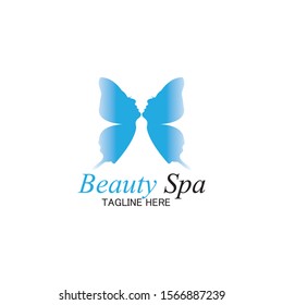 beauty spa logo design template-vector