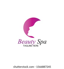 beauty spa logo design template-vector