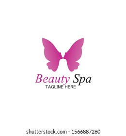 beauty spa logo design template-vector