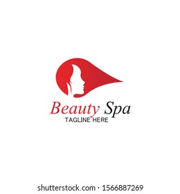 beauty spa logo design template-vector