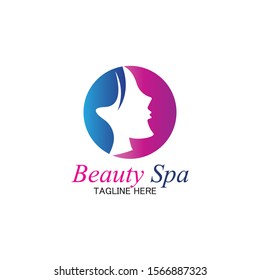 Beauty Spa Logo Design Templatevector Stock Vector (Royalty Free ...