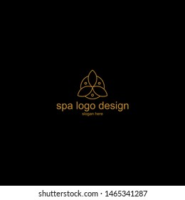 beauty spa logo design vector