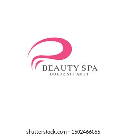 beauty spa logo design, vector illustration