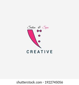diseño de logotipo de belleza y spa, ilustración vectorial