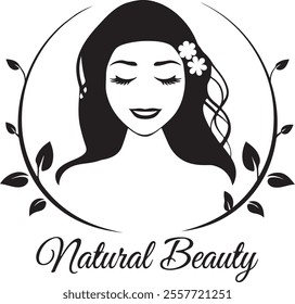 Beauty spa logo design vector on a white background.