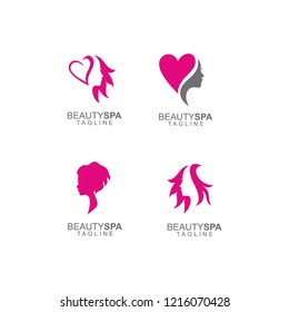beauty spa logo icon designs vector