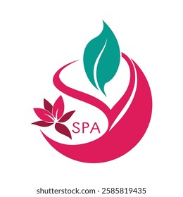 Beauty, spa logo vector art illustration