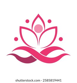 Beauty, spa logo vector art illustration