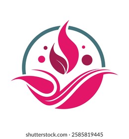 Beauty, spa logo vector art illustration