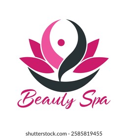 Beauty, spa logo vector art illustration