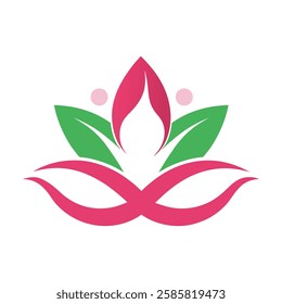 Beauty, spa logo vector art illustration