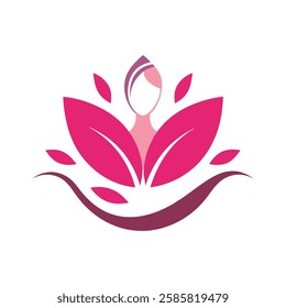 Beauty, spa logo vector art illustration