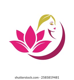 Beauty, spa logo vector art illustration