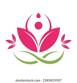 Beauty, spa logo vector art illustration