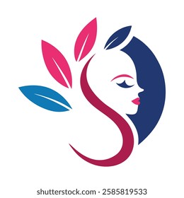 Beauty, spa logo vector art illustration