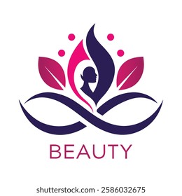 Beauty spa logo vector art illustration