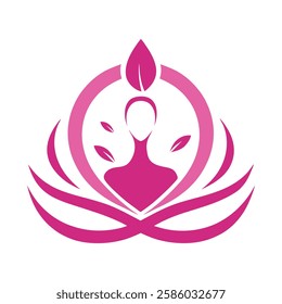 Beauty spa logo vector art illustration
