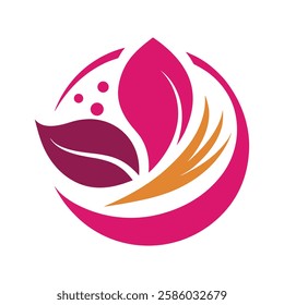 Beauty spa logo vector art illustration