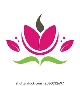 Beauty spa logo vector art illustration